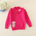 hot sale baby girls sweater Bottoming sweater lace collar for baby girls